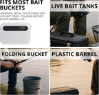 YQMIGU aerator installed on a fishing bucket