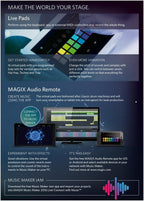 Smartphone displaying the wireless audio remote application connected over Wi-Fi network.
