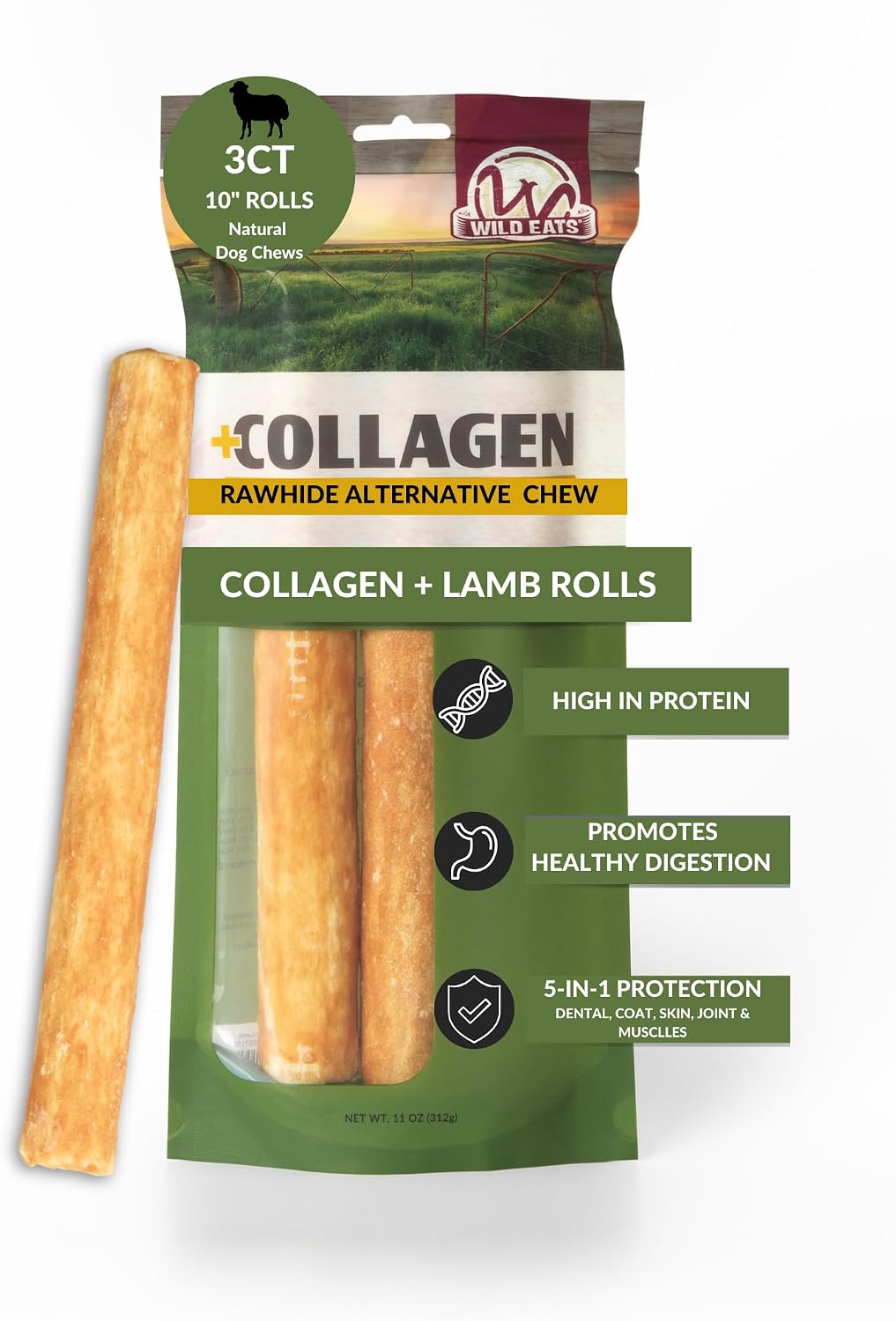 Wild Eats Real Duck Collagen Bully Sticks for Dogs (25 Pack,5 Inch) Long Lasting Dog Chews No Hide Dog Treat Bully Stick Alternative, Rawhide Free, Grain Free, High Protein - Image 14