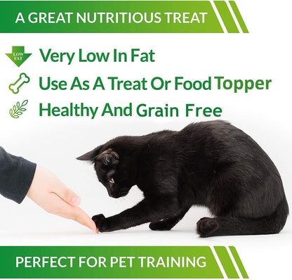 Premium freeze dried white meat chicken breast pieces for healthy pet training rewards