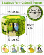 Bird Nest for Cage with Support Frame & Pad, Foot-Friendly Felt - Image 5