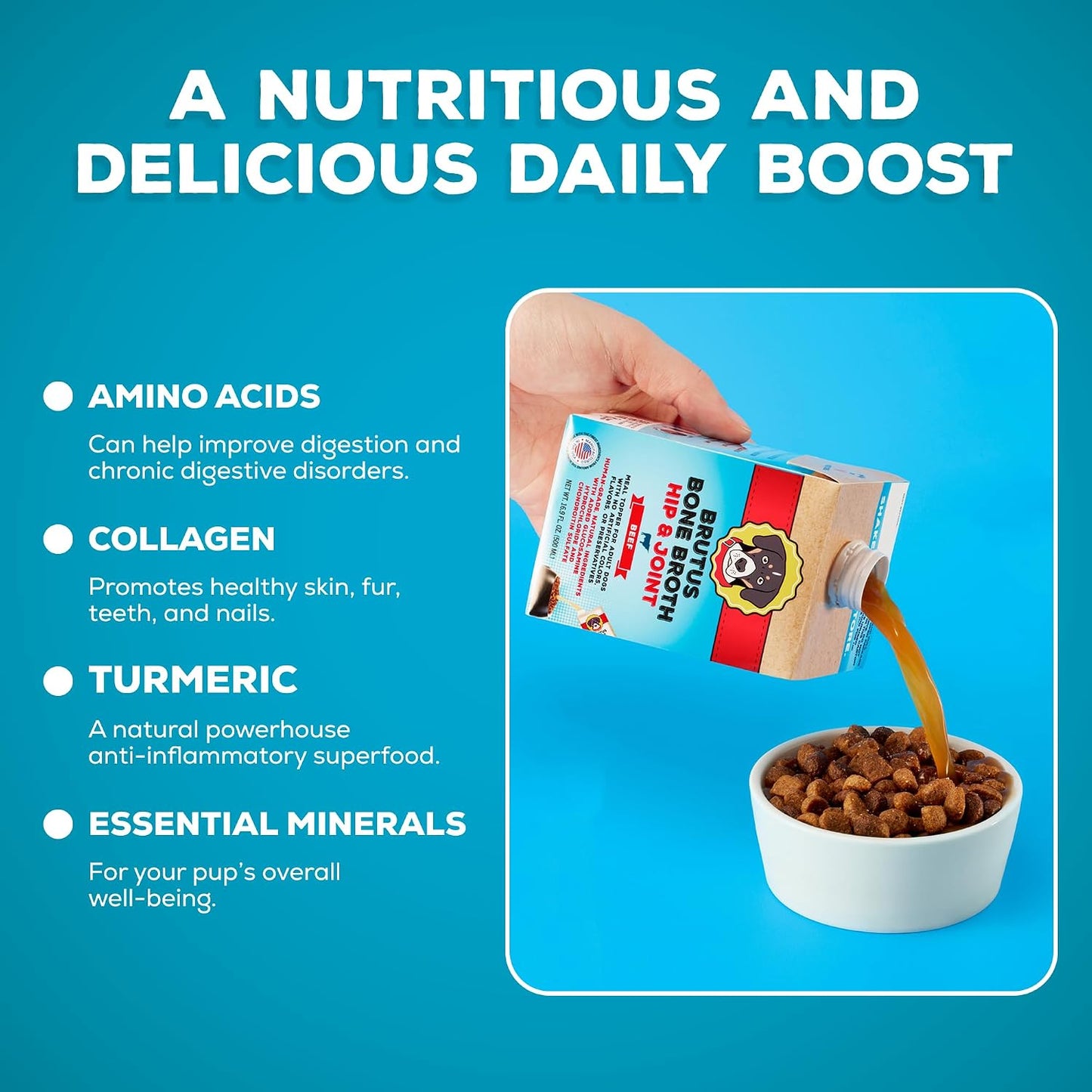 Dog food gravy infused with glucosamine and chondroitin