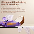 HICC PET 20 pieces pack of extra thick grooming gloves.