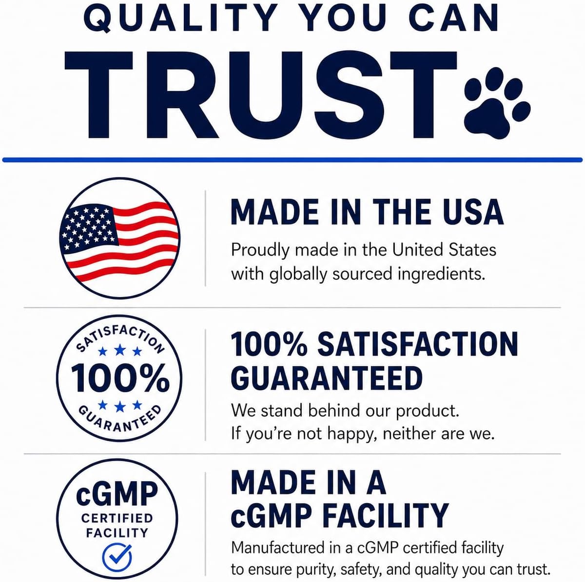 Authentic USA imported cat health supplement packaging details