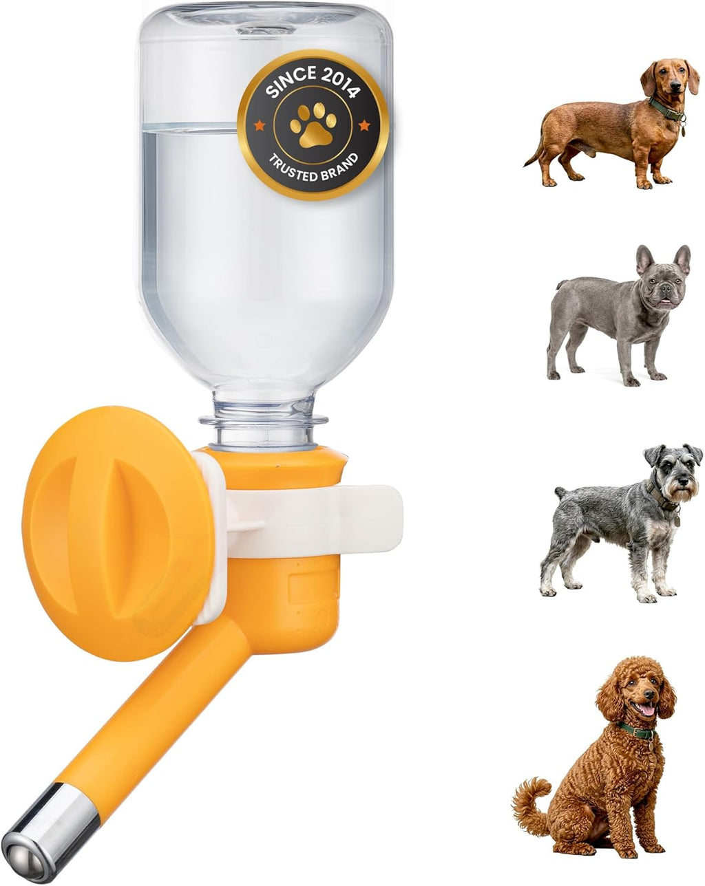 Choco Nose Patented No-Drip Dog Water Bottle/Feeder for Dogs/Cats and Other Small-Medium Sized Animals - for Cages, Crates or Wall Mount. 10.2 Oz. Mess Free Leak-Proof Nozzle 16mm, Blue (C590) - Image 11