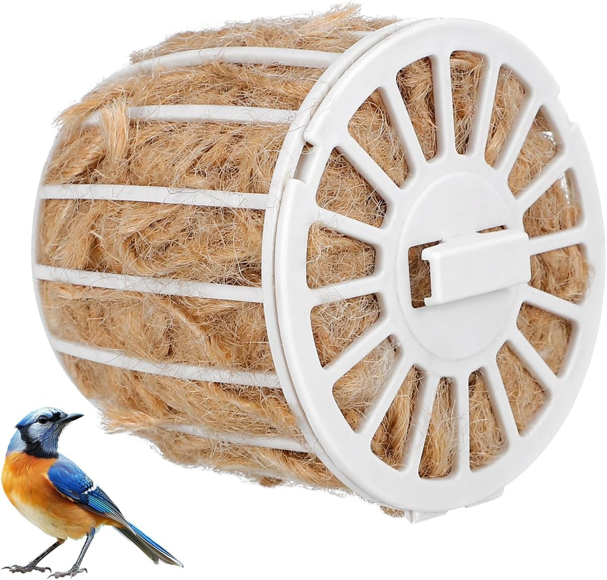 Supvox natural cotton and jute bird nesting material front view