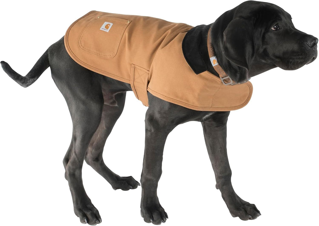 Adjustable hook and loop straps on Carhartt dog vest