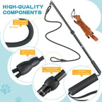 YILAKO dog teaser wand collapsed for easy storage with non slip handle detail