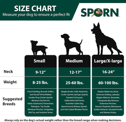 Side profile of Sporn no pull harness on dog