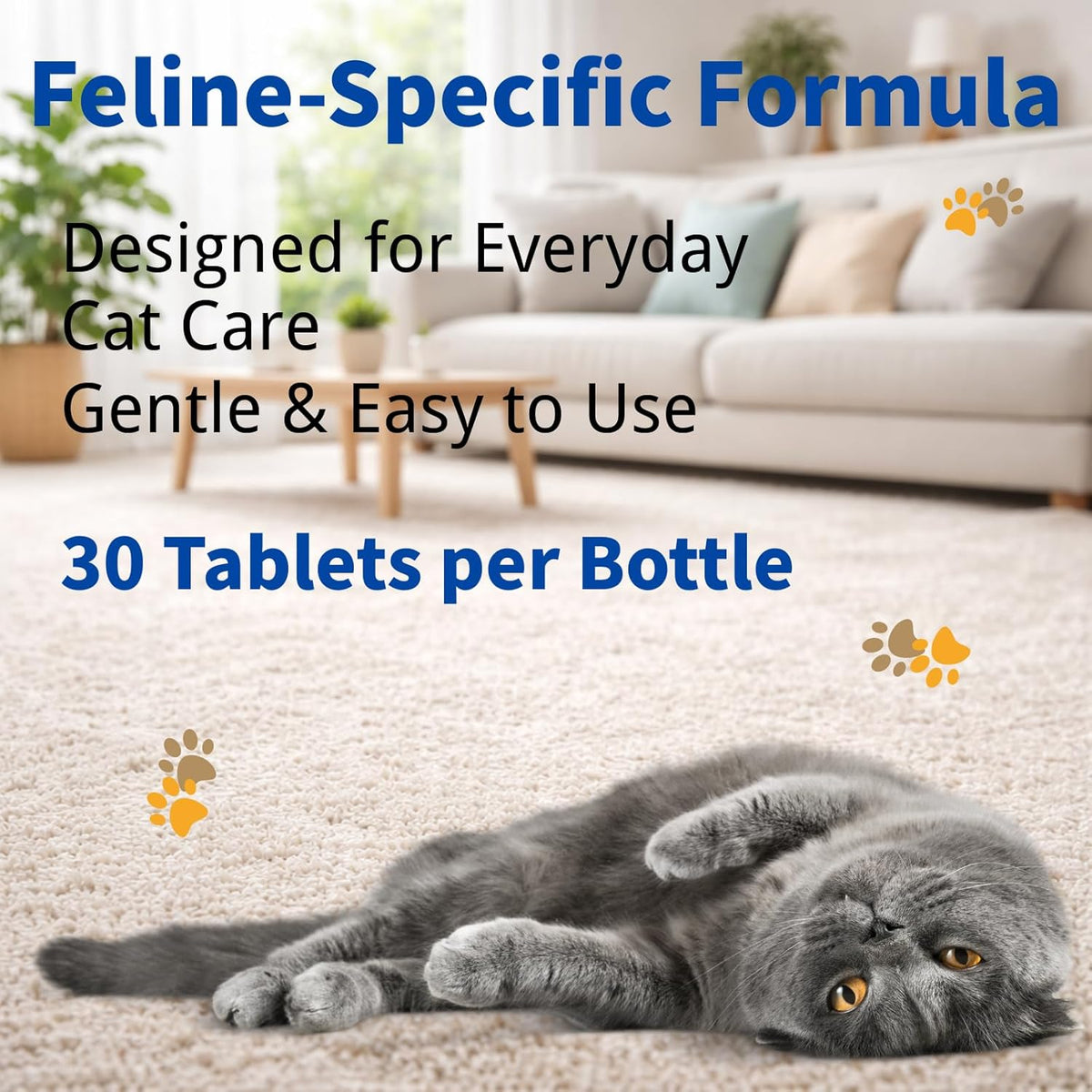 Close up layout of MGZ Fenbendazole 30 tablets blister pack for easy at home pet parasite management.