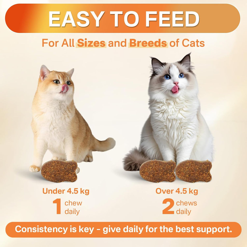 Veterinarian formulated oral flea chewable by Puyrzoe suitable for all cat breeds and sizes.