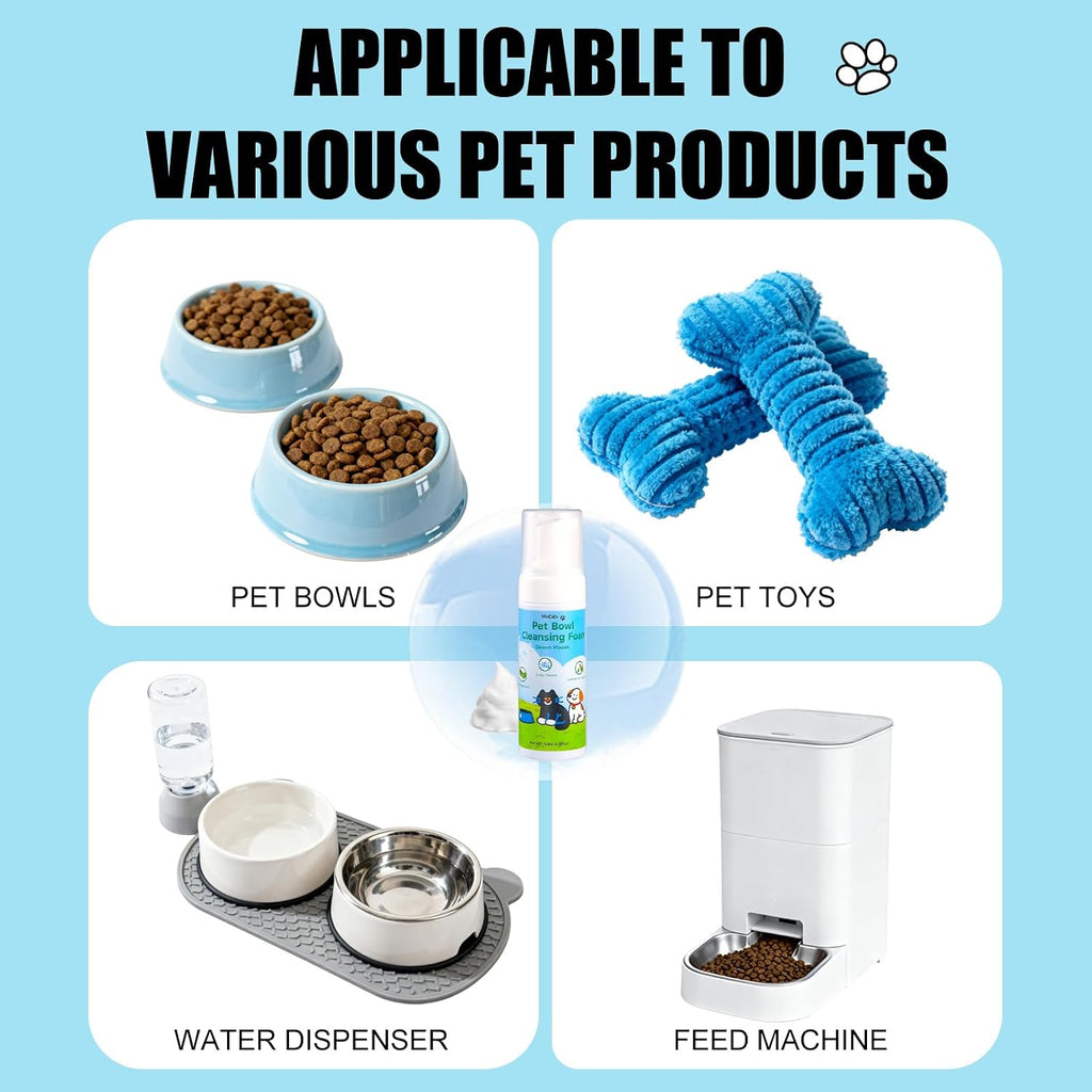 USA imported authentic pet safe bowl washing foam on counter