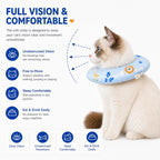 Adjustable soft Elizabethan collar alternative showcasing the anti-slip drawstring mechanism.