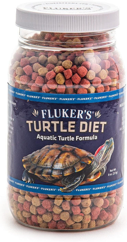 Flukers Aquatic Turtle Diet front view container for aquarium reptile feeding