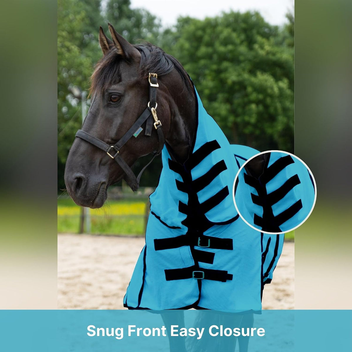 Resistance UV protection mesh fly sheet showing adjustable buckles and chest closures