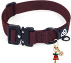 Side profile of Tacwild 1000D nylon tactical dog collar