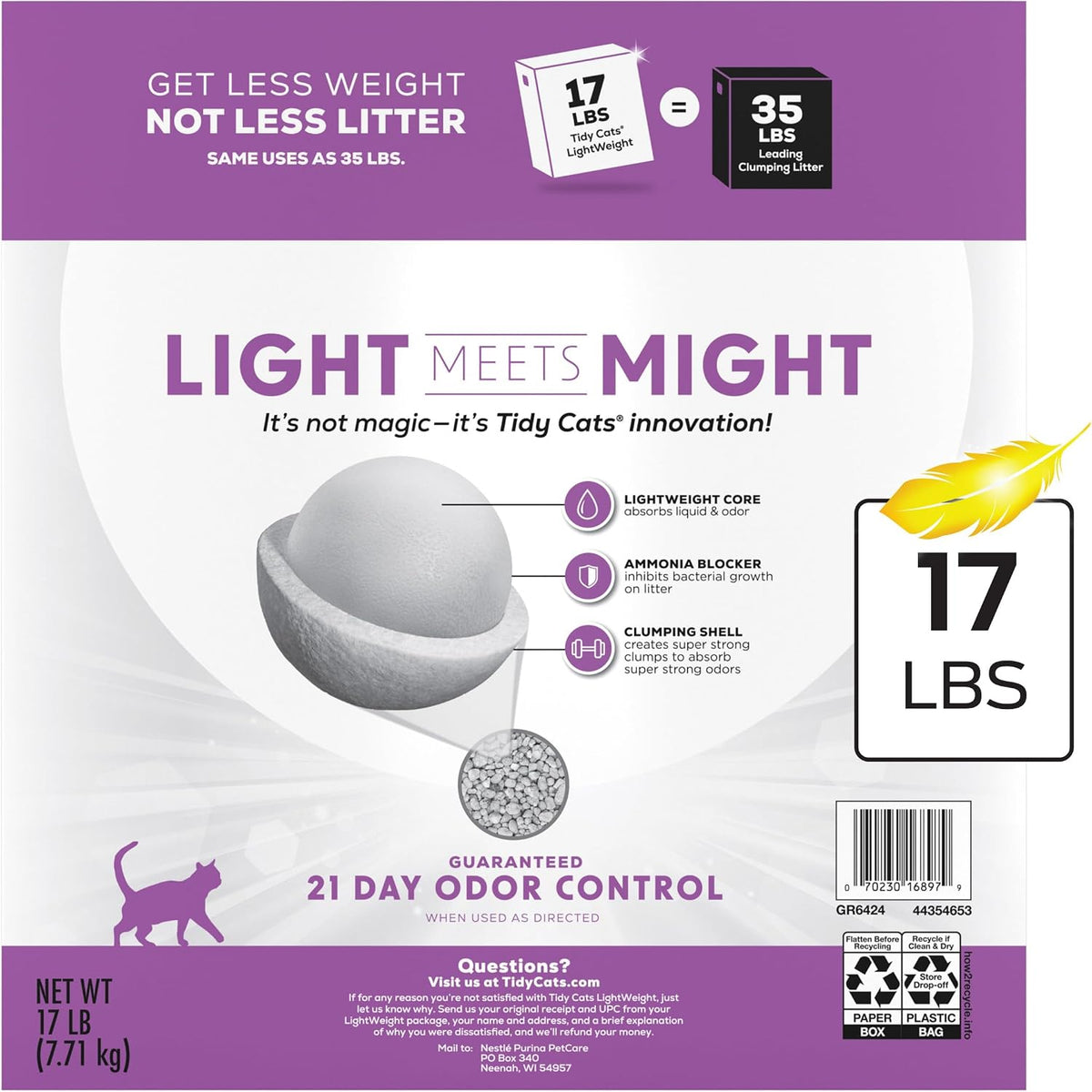 Purina Tidy Cats tight clumping performance view