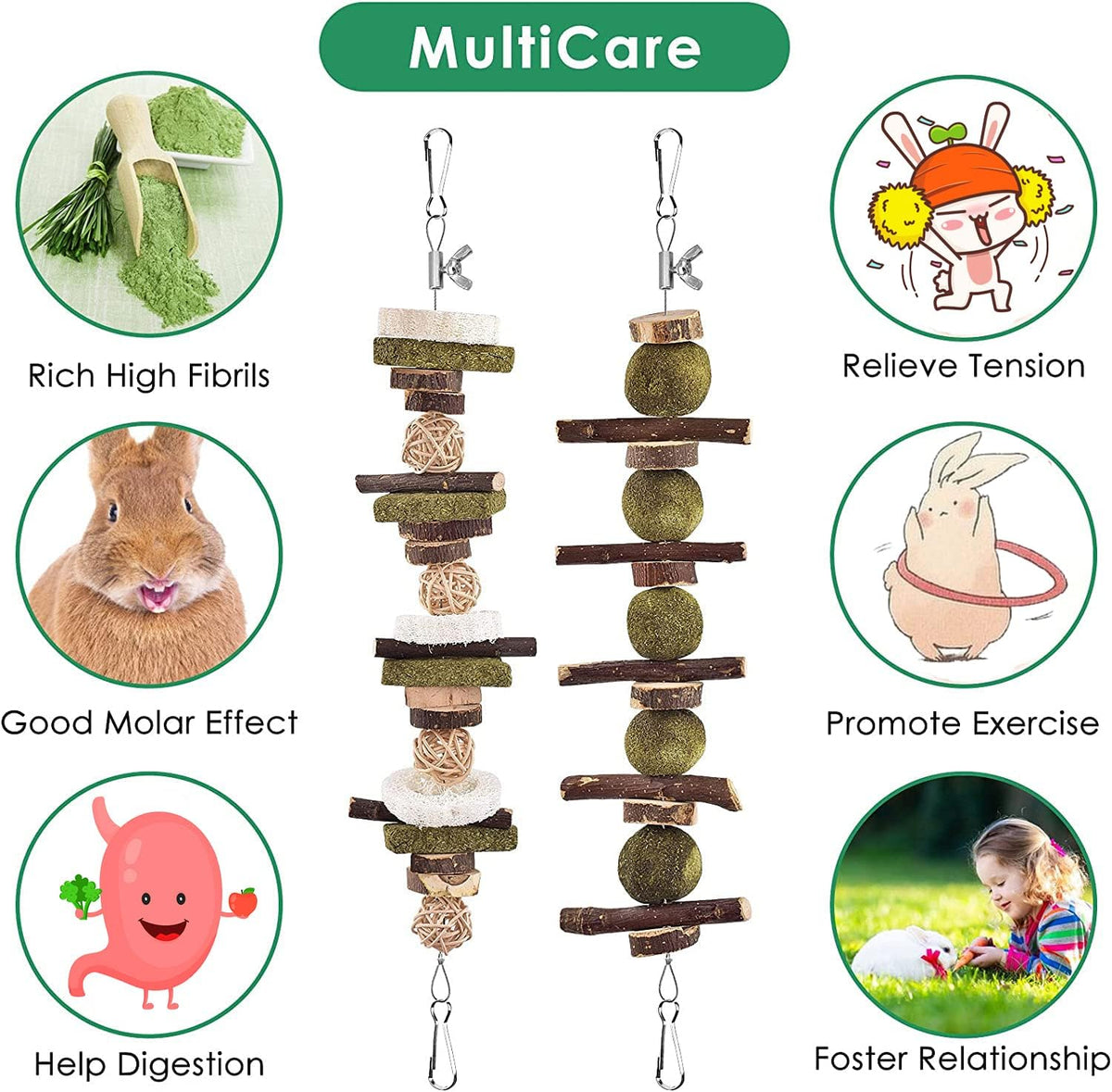 Included metal active hooks and DIY tool sets for assembling custom pet toys.
