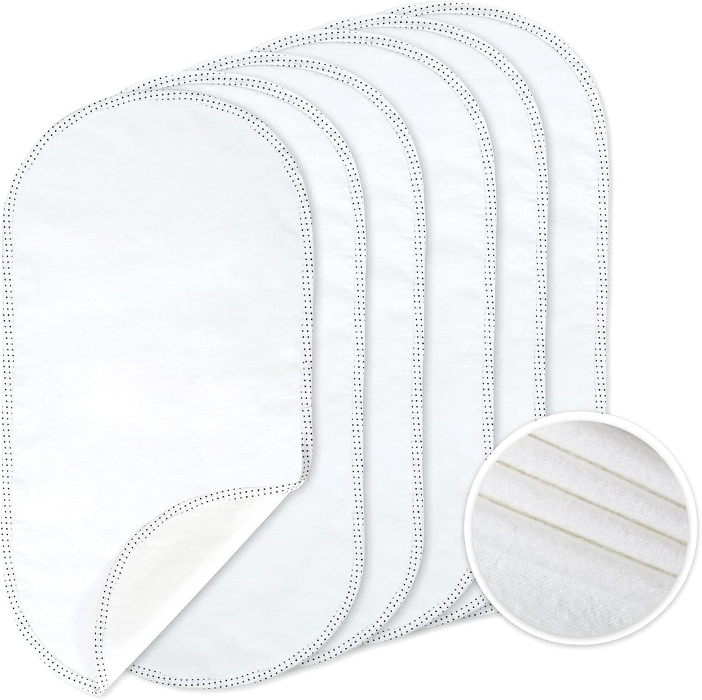 TILLYOU waterproof changing pad liners front view in white