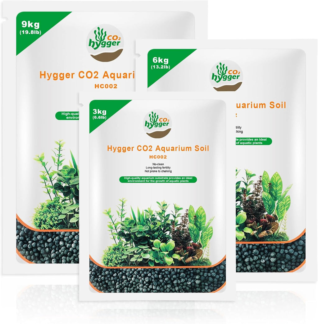 Hygger Co2 6.6 Pounds Aquarium Soil bag front view