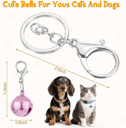 Kerros small dog puppy collar bell attachment showcasing the secure metal lobster clasp mechanism