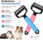 Kaimaizhe professional undercoat rake removing mats from long haired breed pets