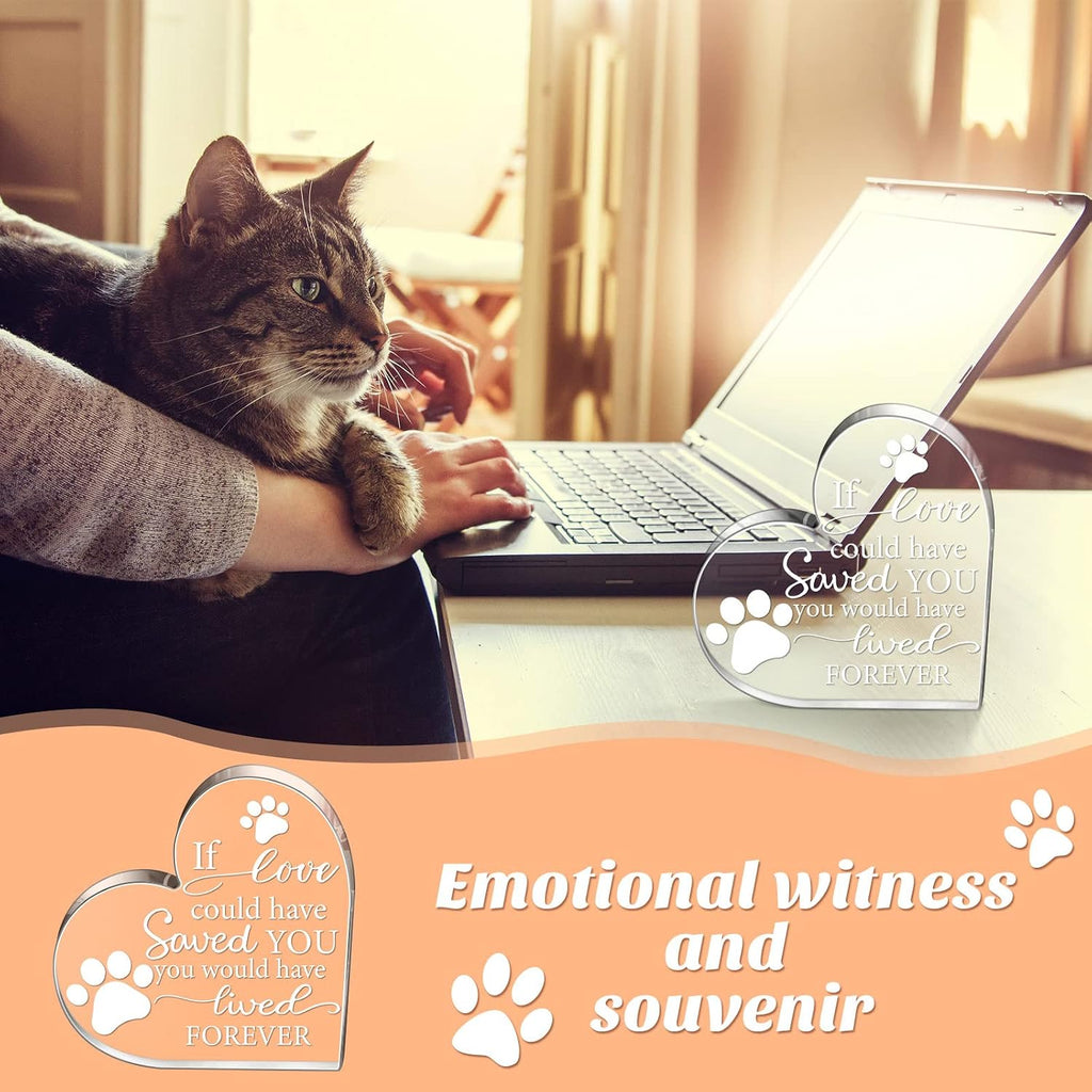 Chunful cat and dog remembrance gift showcased on a living room fireplace mantel.