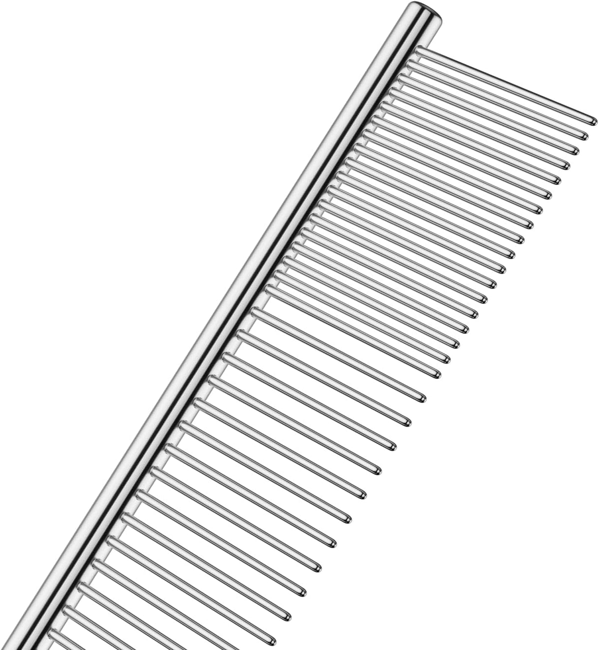 Lightweight Andis 10 inch steel pet comb for loose hair and mat removal