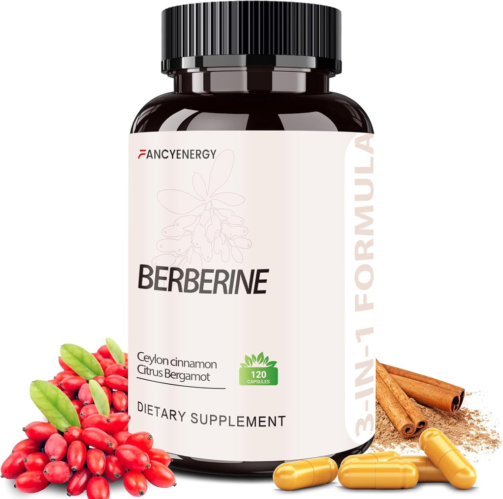 Fancyenergy Berberine HCl Ceylon Cinnamon Citrus Bergamot front label view