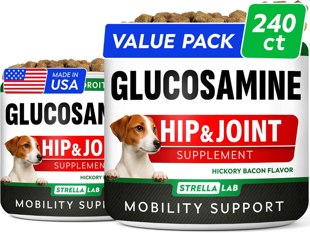 Glucosamine Treats for Dogs - Joint Supplement w/Omega-3 Fish Oil - Chondroitin, MSM - Advanced Mobility Chews - Joint Pain Relief - Hip & Joint Care - Chicken Flavor - 120 Ct - Made in USA - Image 11