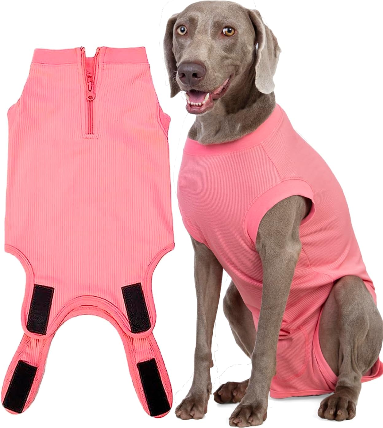 Recovery Suit for Dogs,Dog Cone Alternative Zipper Surgery Suit Female Spay,Soft Dog Surgery Suit for Anti Licking,Breathable Surgical Suit for Dogs Female Spay - Image 10