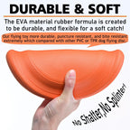 Xigou dog flying disc showing aerodynamic grooved surface