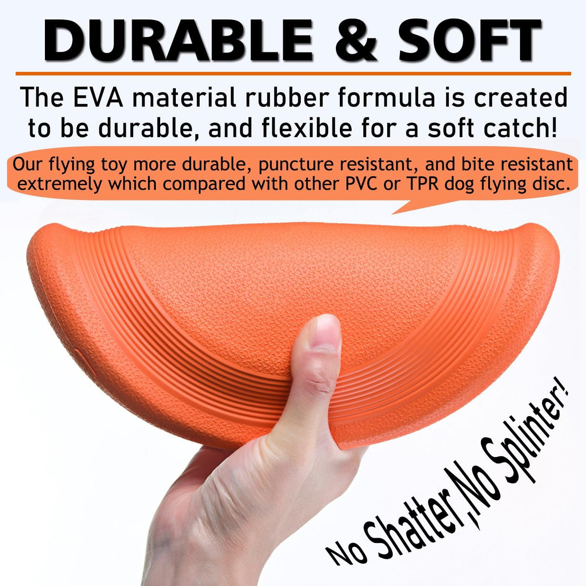 Xigou dog flying disc showing aerodynamic grooved surface