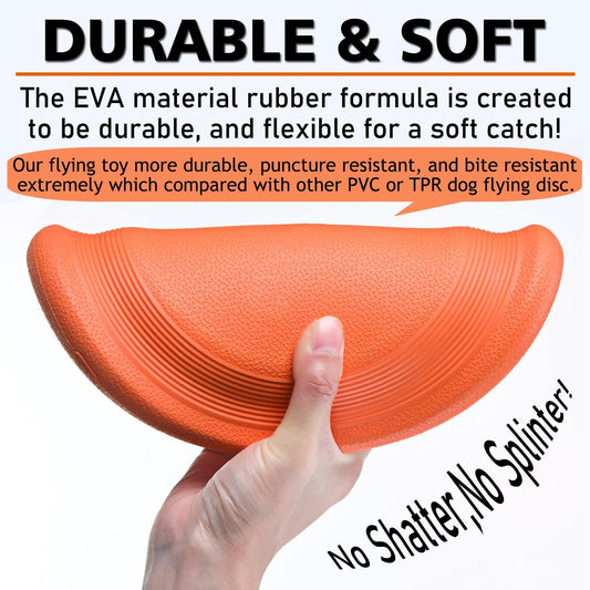 Xigou dog flying disc durable rubber texture