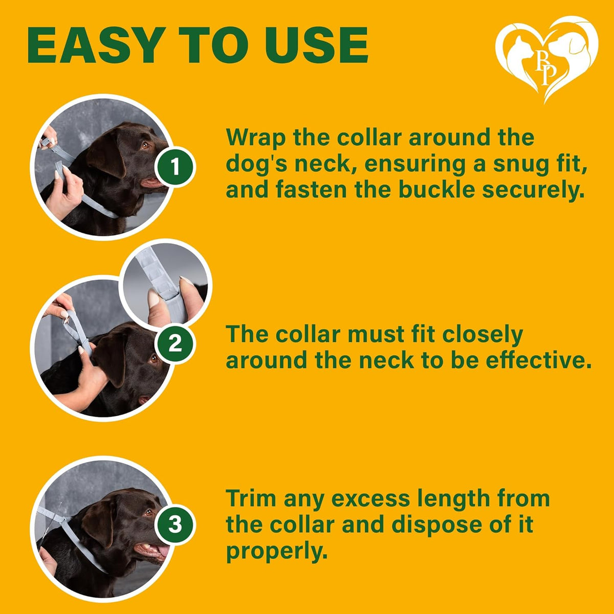 Natural essential oil collar for dogs in original packaging