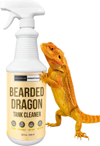 Riverside Essentials Bearded Dragon Tank Cleaner 32 Fluid Ounce front view