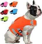 Queenmore Large Dog Life Jacket, Dog Life Vest for Swimming Boating, Puppy Life Jackets for Small Dogs, Ripstop Pet Life Vests with Rescue Handle Leash Hole, Safety Water Floating Vest, Hi-Vis Orange - Image 14