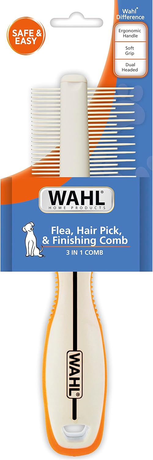 Side profile of Wahl pet grooming comb grip