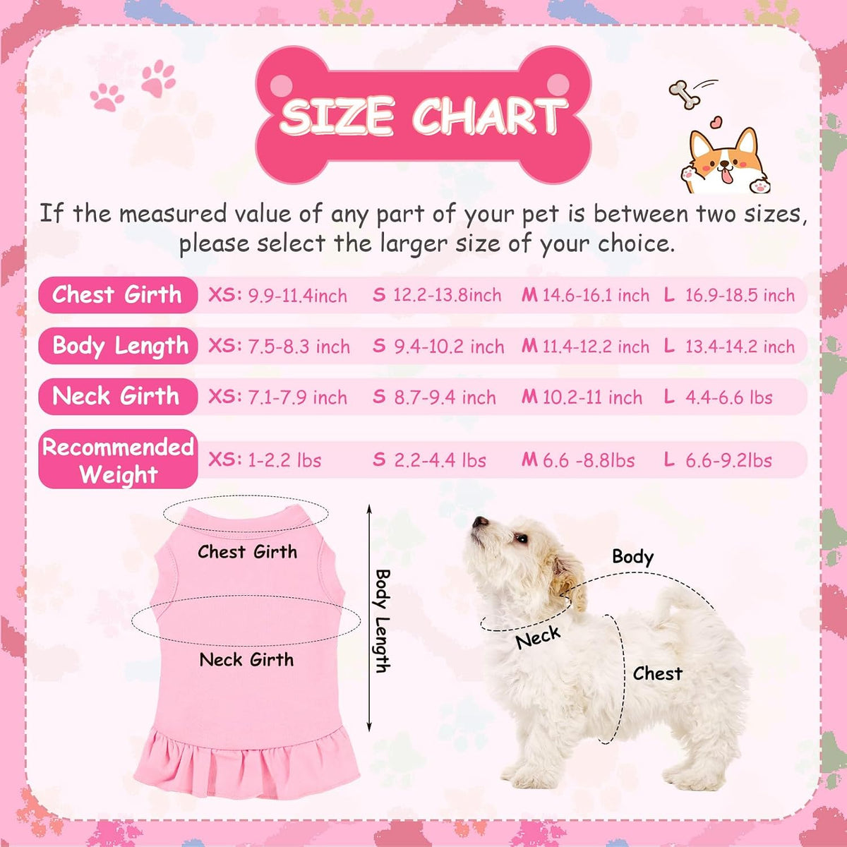 Weewooday six piece pet outfits package assortment