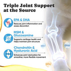 BuddyCheer EPA DHA fatty acids dog joint support soft chews label