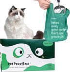 125 Count Cat Poop Bags with Handles, Disposable Litter Bags for Pet Poop, Extra-Thick Kitty Cat Waste Bags Easy Tie Leak-Proof Strengthen Unscented (Made of 70% Recycled Plastic) - Image 12