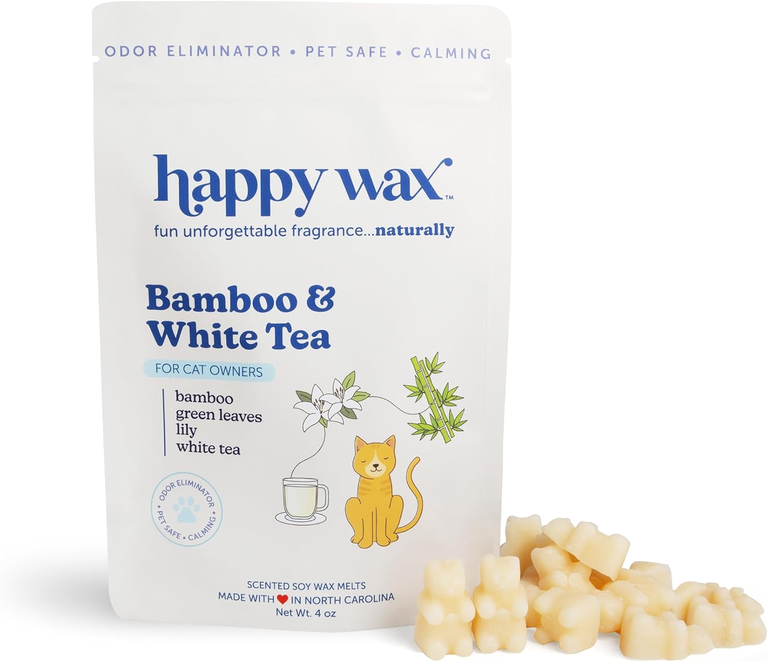 Happy Wax Pet Scents Collection: Pet Safe, Odor Eliminating, Non-Toxic Scented Soy Wax Melts - Total 6oz Variety Pack: Teakwood Trails, Lavender Fields, and Sugared Fruit - Image 14