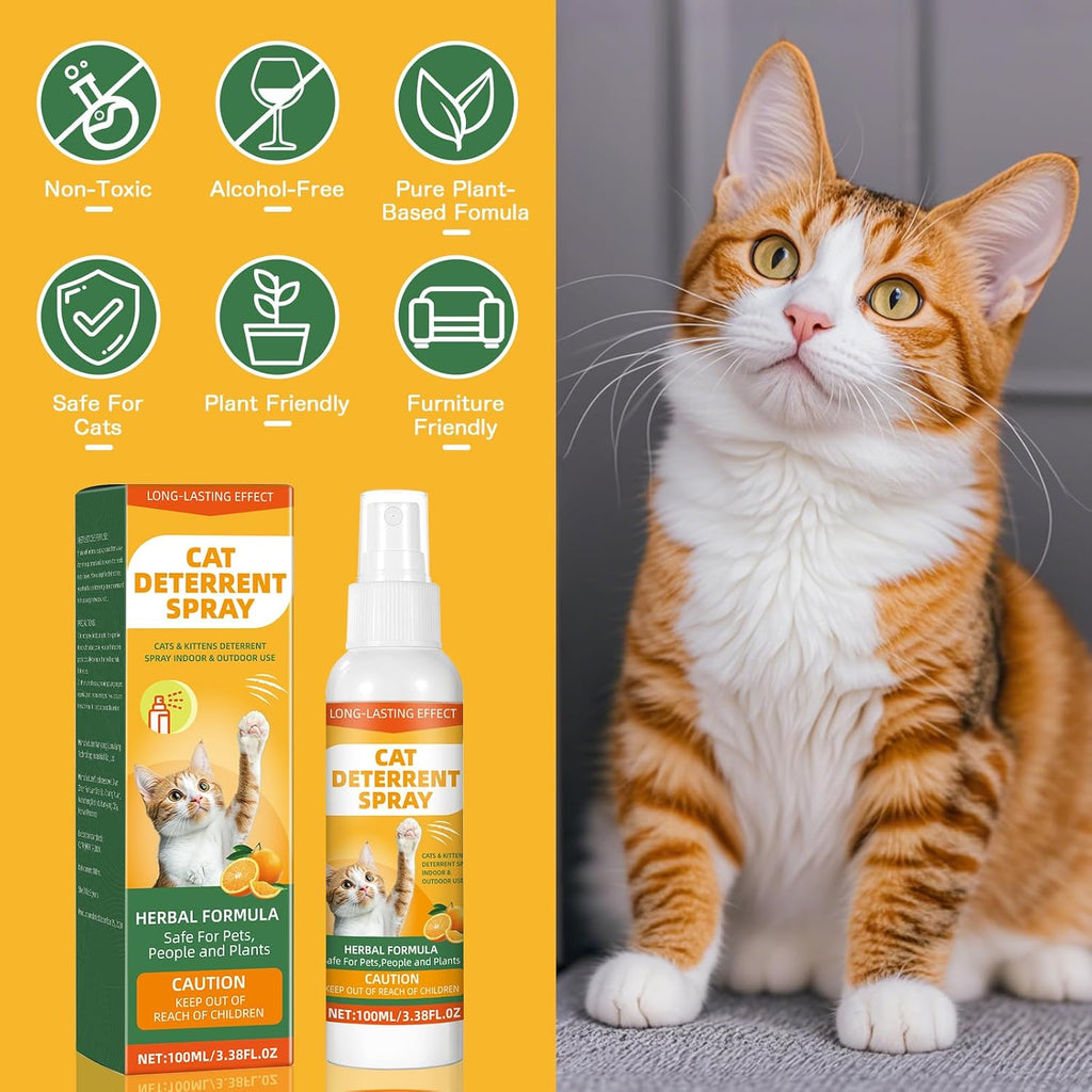 Outdoor cat repellent spray for home use