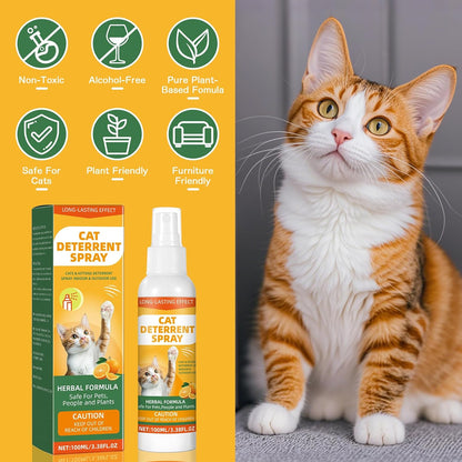 Outdoor cat repellent spray for home use