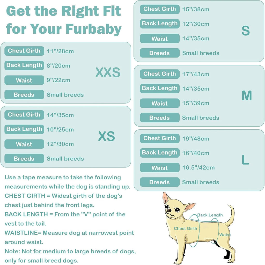 CuteBone female puppy holiday outfit waist snaps details for perfect fit