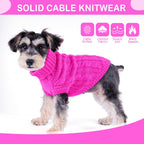 Puppishy small dog turtleneck sweater side view showing sleeveless design