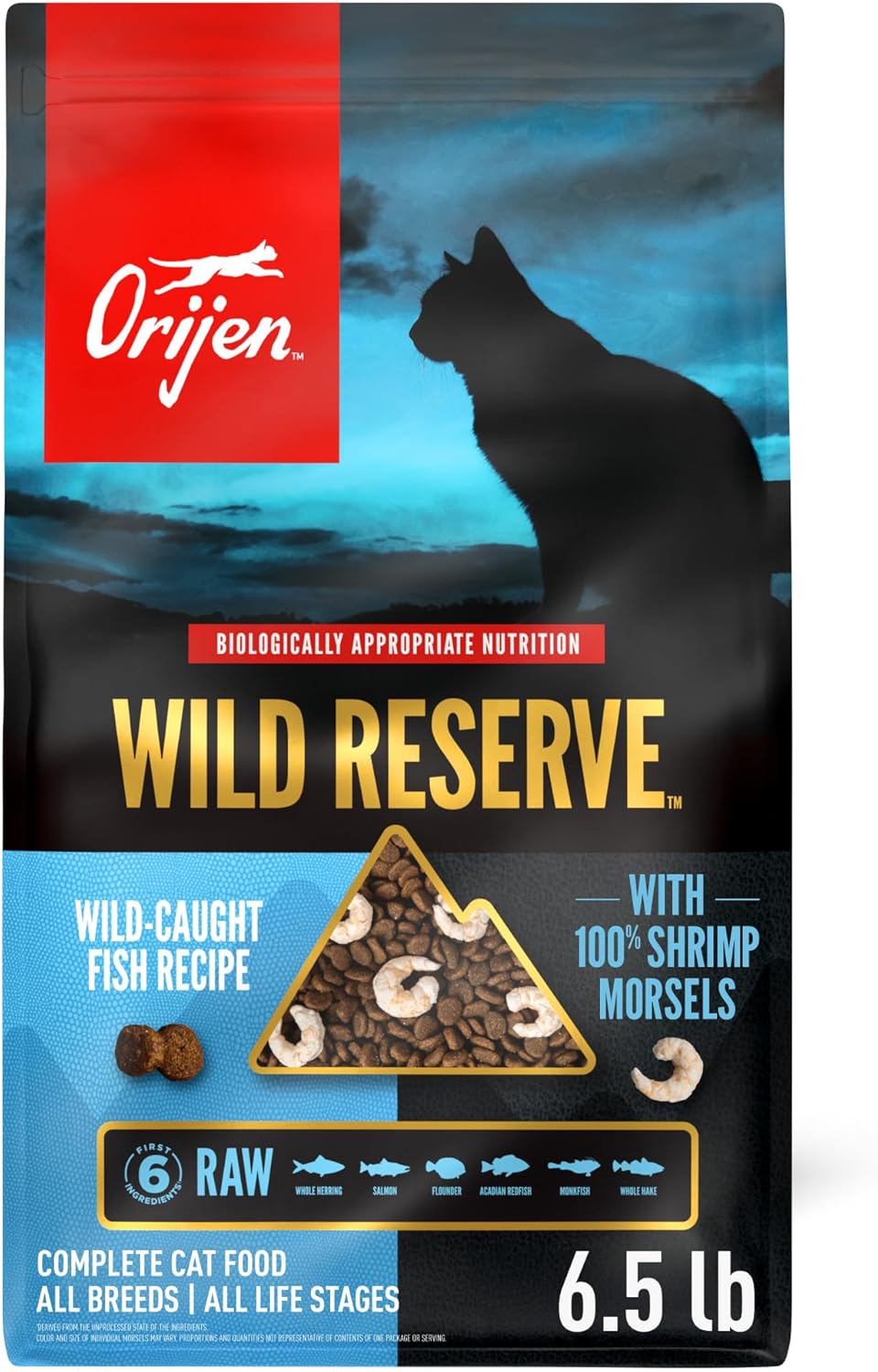 ORIJEN Wild Reserve Dry Cat Food Wild-Caught Fish Recipe 3.5lb Bag - Image 10