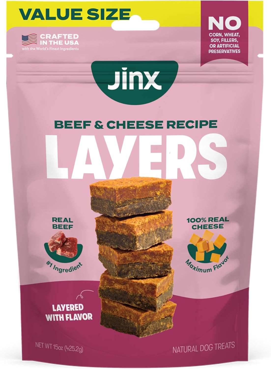 Jinx Chicken & Bacon Layers Jerky Dog Treats - Crunchy, All Natural Dog Jerky Treats with Cage-Free Chicken & Bacon - Pet Products for All Dogs (Puppies, Adults & Seniors) - 5oz - Image 12