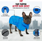 Tuff Pupper breathable mesh lining interior view of pet raincoat