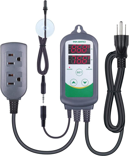Inkbird ITC-308S dual stage temperature controller front view